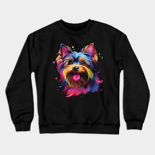 Yorkshire Terrier Happiness Crewneck Sweatshirt